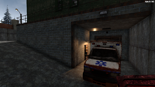 Ramp entrance with Ambulance