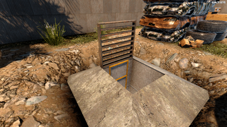 Ladder to Bomb Shelter
